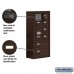 Salsbury Cell Phone Storage Locker - with Front Access Panel - 6 Door High Unit (8 Inch Deep Compartments) - 8 A Doors (7 usable) and 2 B Doors - Bronze - Surface Mounted - Resettable Combination Locks